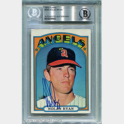 Nolan Ryan 1972 Topps #595 BAS