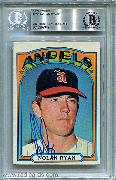 Nolan Ryan 1972 Topps #595 BAS