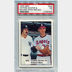 J.Hunter/N.Ryan 1975 SSPC #593A PSA 7