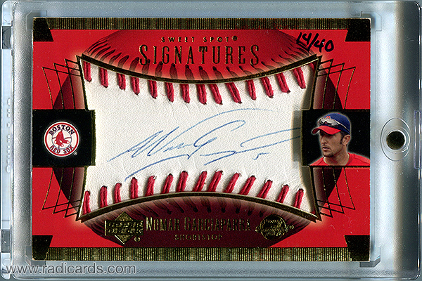 Nomar Garciaparra 2003 Sweet Spot Signatures #NG-AU Blue Ink /40